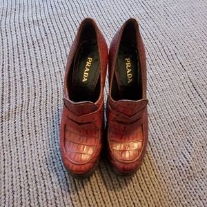 Prada platform loafer pump FLAWLESS